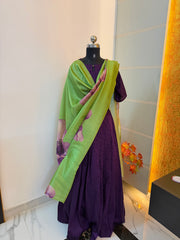 T274 4 in 1 Royal Vine Top - Skirt