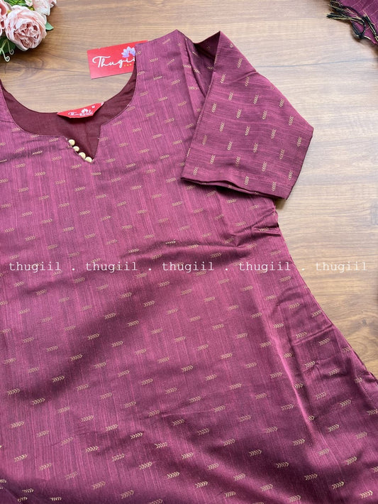 T252 Mulberry Silk Kurta Set