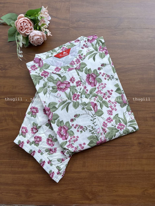 T277 Ready To Dispatch - Rose Garden  Co-Ord