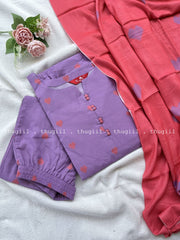 T265 Ready To Dispatch - Lavender Love Kurta Set
