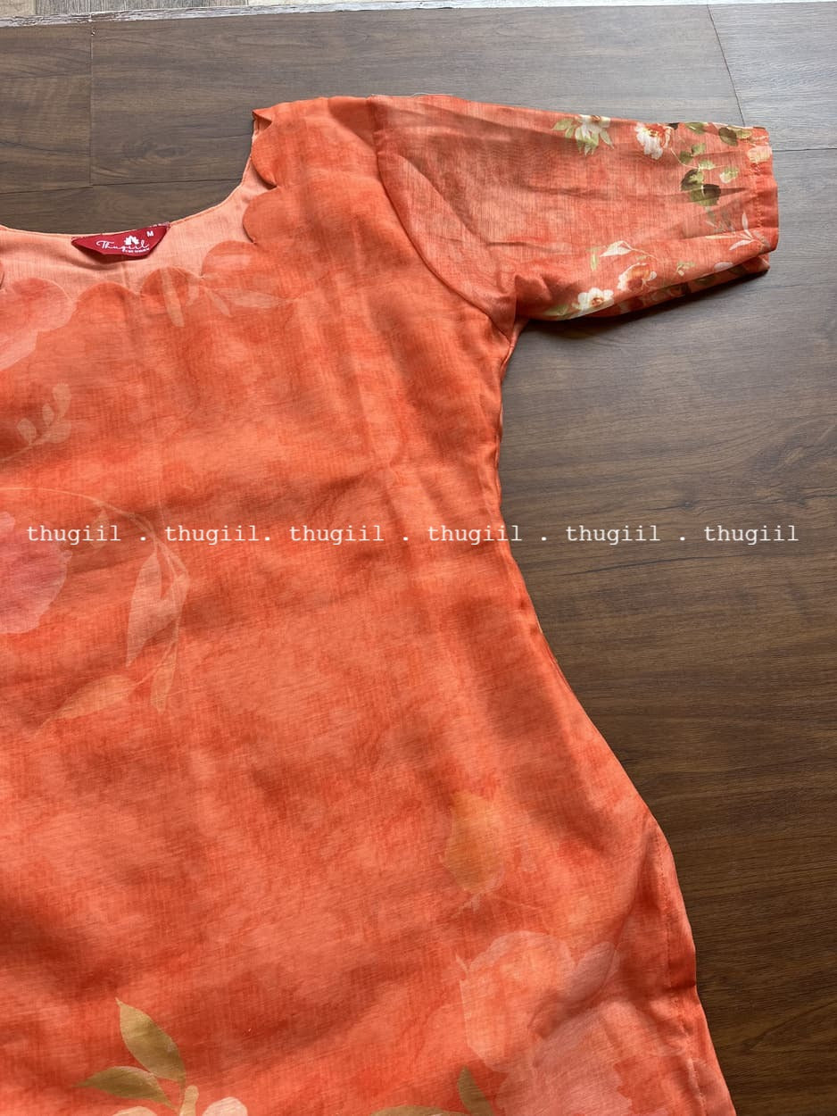 T272 Fanta Blossom Kurta Set (Top - Dupatta)