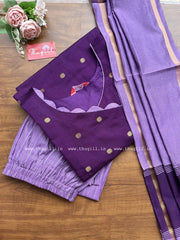 T305 Violet Grace Kurta Set (Pre order 30-40 days)
