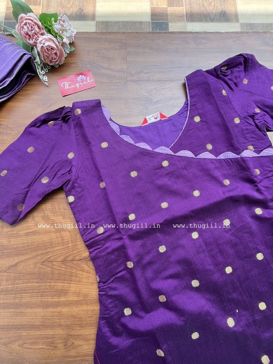 T305 Violet Grace Kurta Set (Pre order 30-40 days)