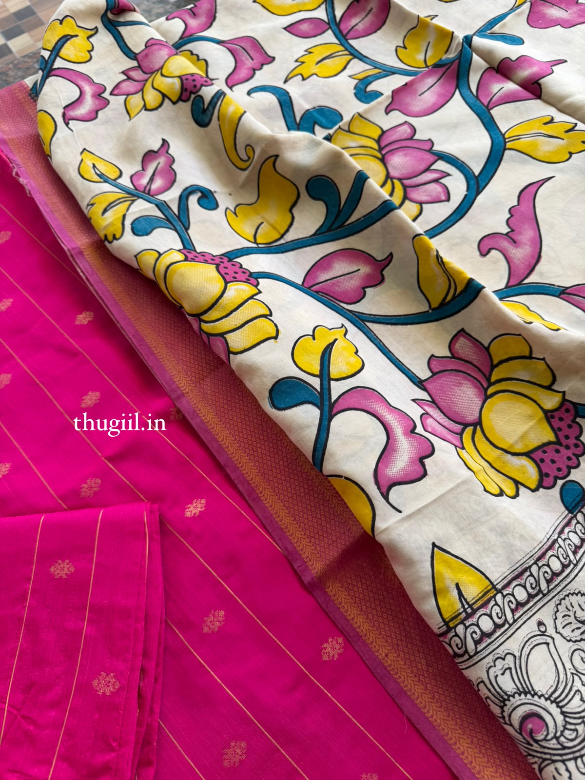 T545 Thamarai (pink) - Kurta Set