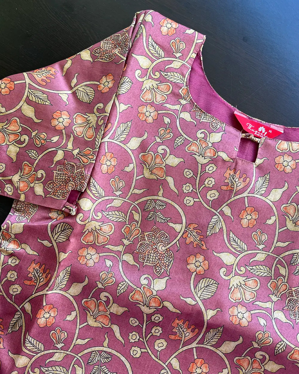 T078 Kalamkari - Silk Kurta