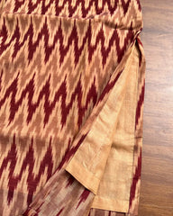 T215 Maroon Chanderi Kurta