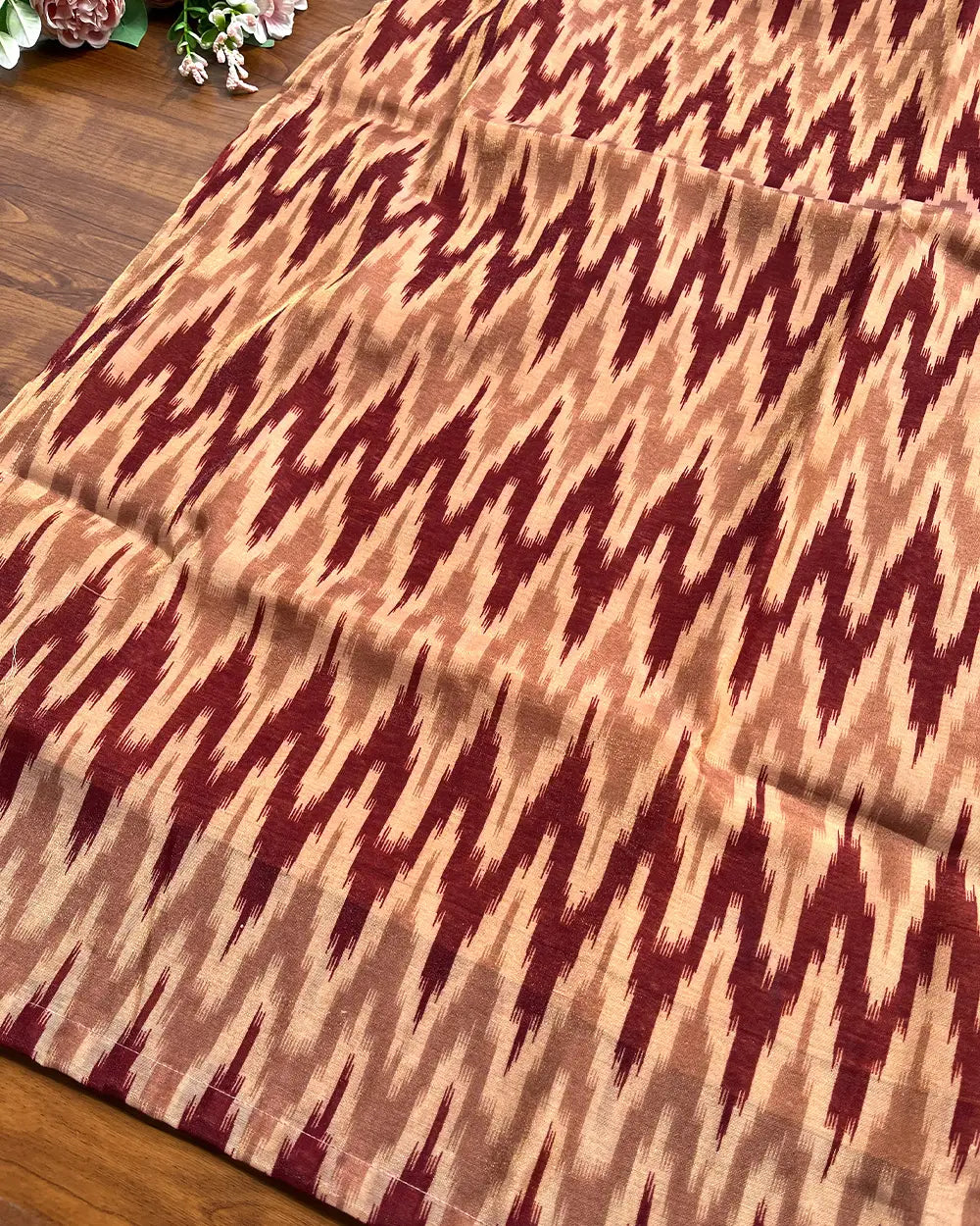 T215 Maroon Chanderi Kurta