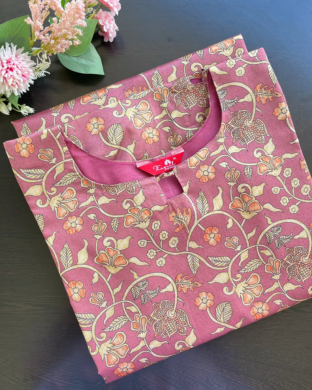 T078 Kalamkari - Silk Kurta