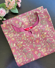 T078 Kalamkari - Silk Kurta