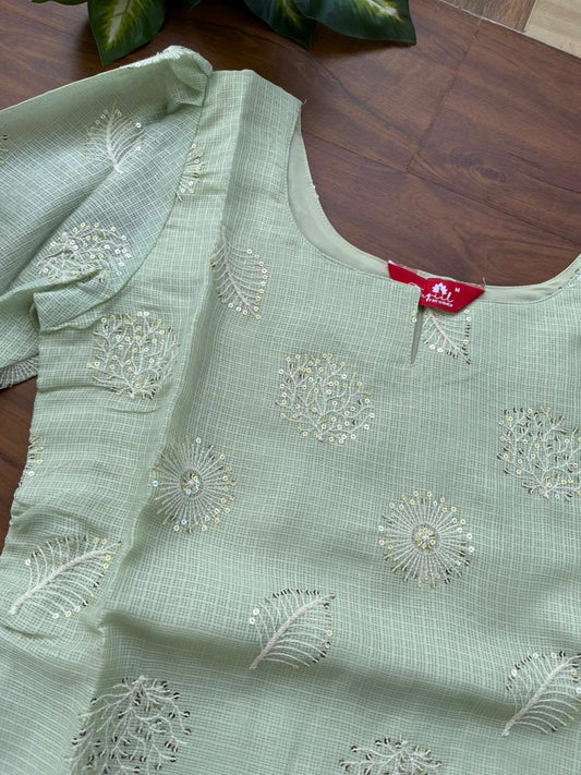 T484 Sanvi (pastel green)- Kurta
