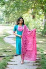 T482 - Kurta Set (Top - Dupatta)