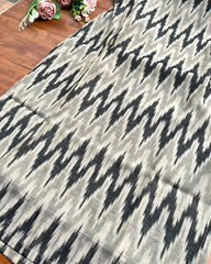 T214 Grey Chanderi Kurta