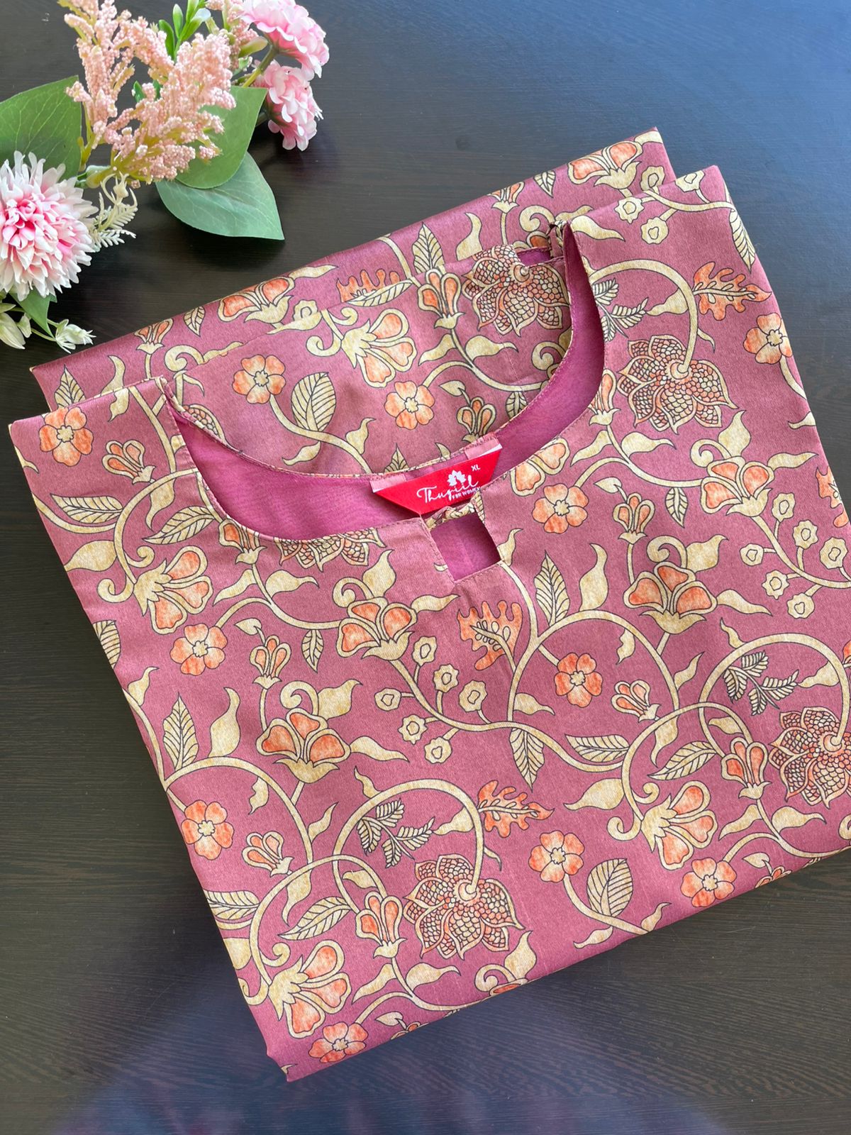 T078 Kalamkari - Silk Kurta