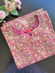 T078 Kalamkari - Silk Kurta