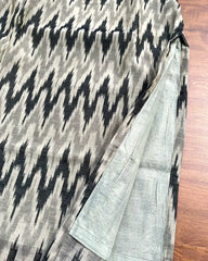T214 Grey Chanderi Kurta