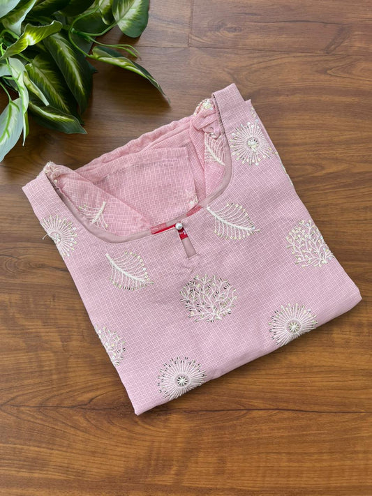 T485 Sanvi (Pastel pink)- Kurta