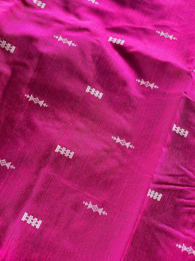 TCD006 Pink Raw silk Co-ord Set - Image 2
