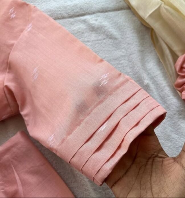 TKS018 Babypink Butter Silk Kurta Set - Image 2