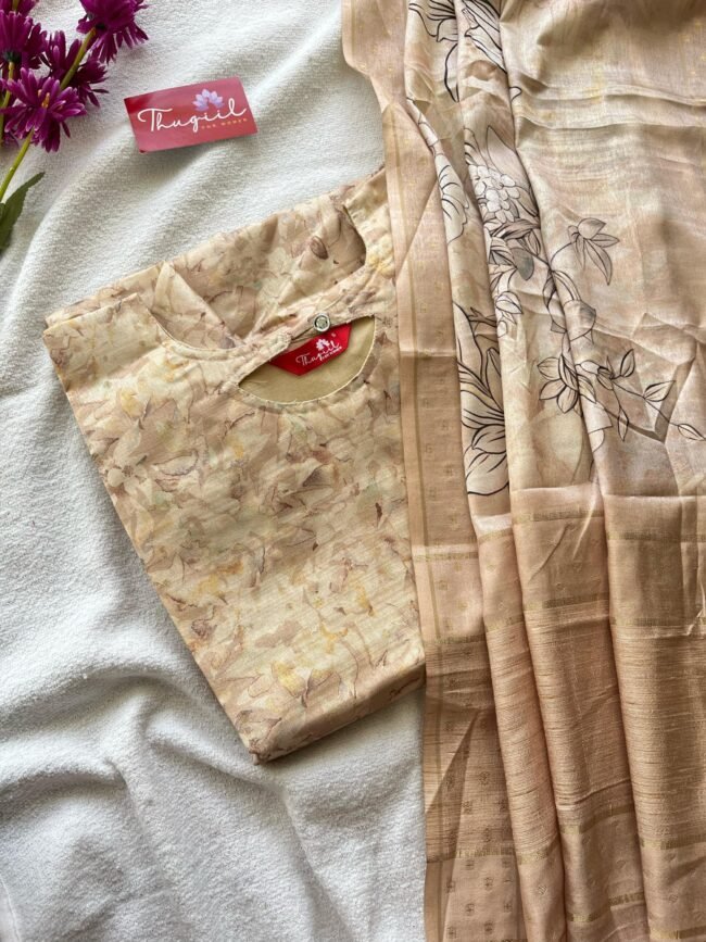 TKS031 Silk kurta set - Image 4