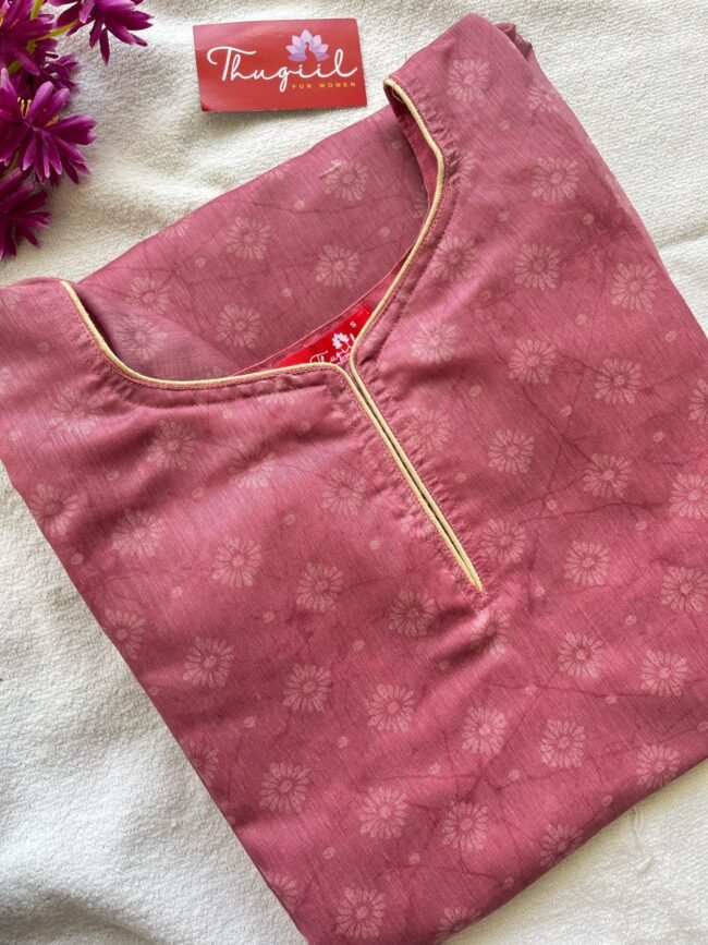 TKS033 Chanderi kurta set - Image 3