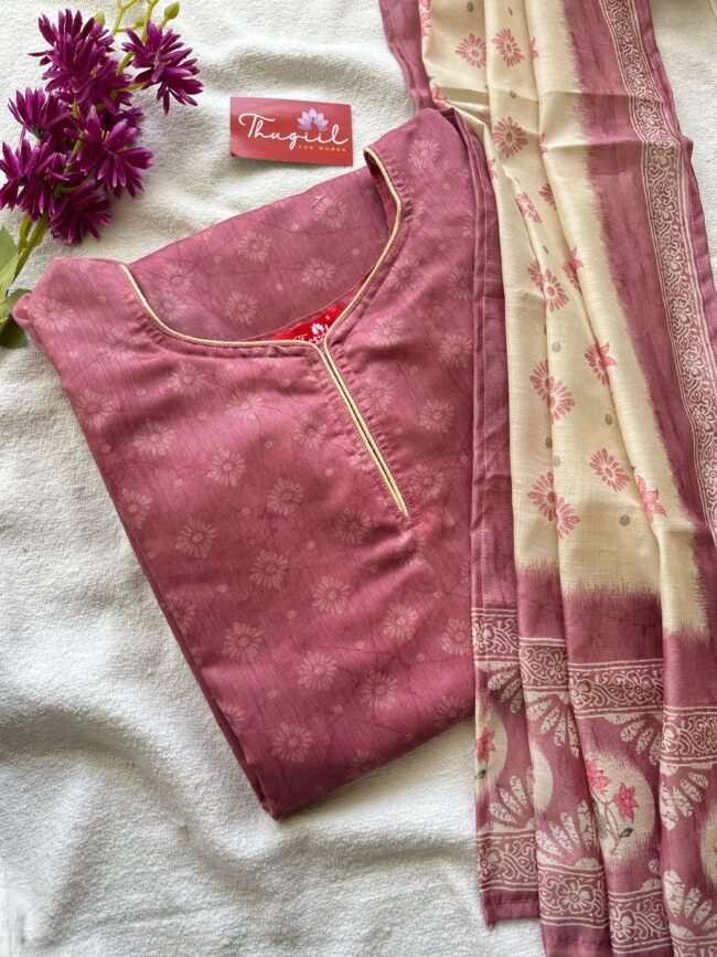 TKS033 Chanderi kurta set