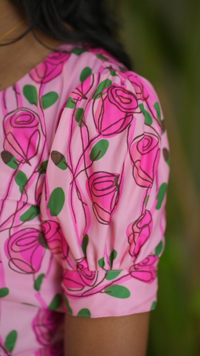 TD009 Rose garden dress - Image 4