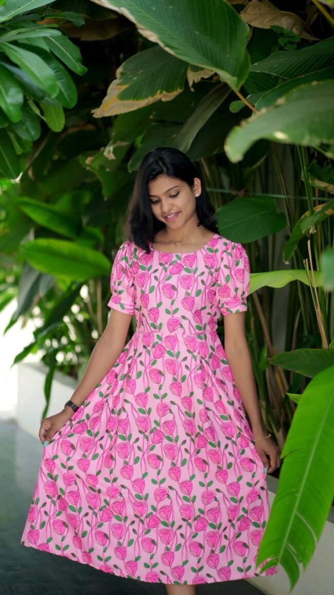 TD009 Rose garden dress