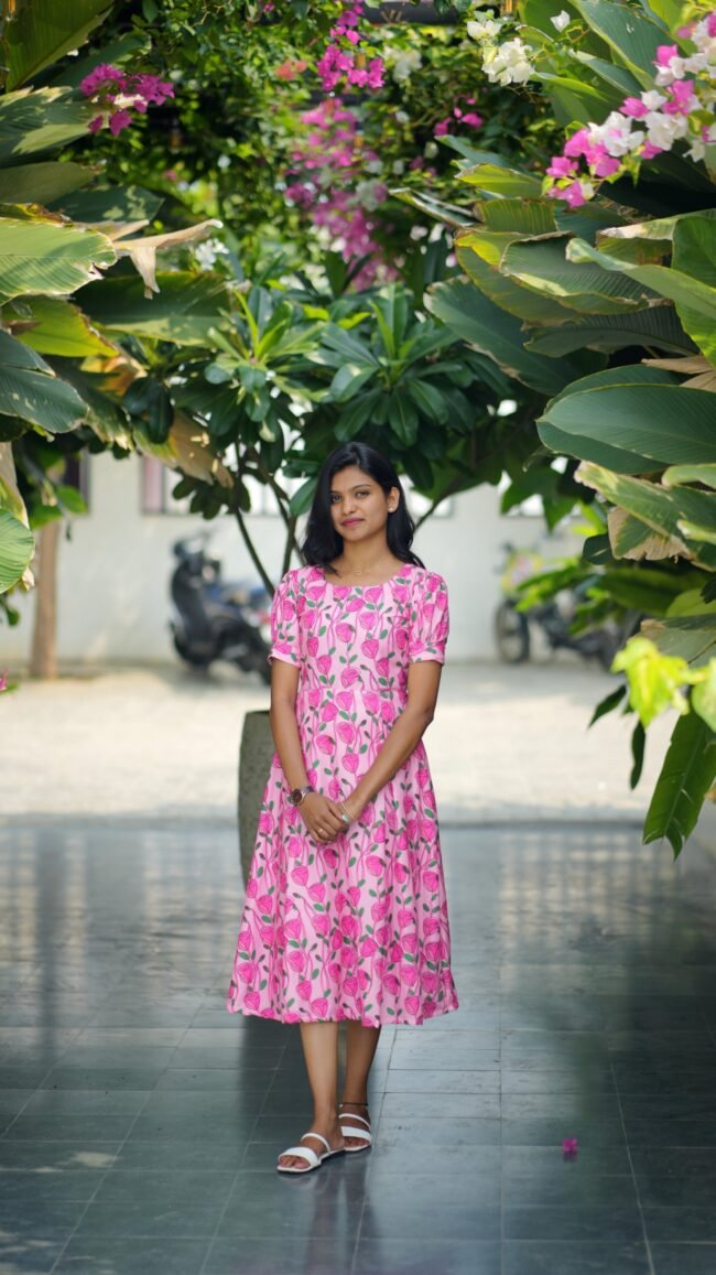 TD009 Rose garden dress - Image 2