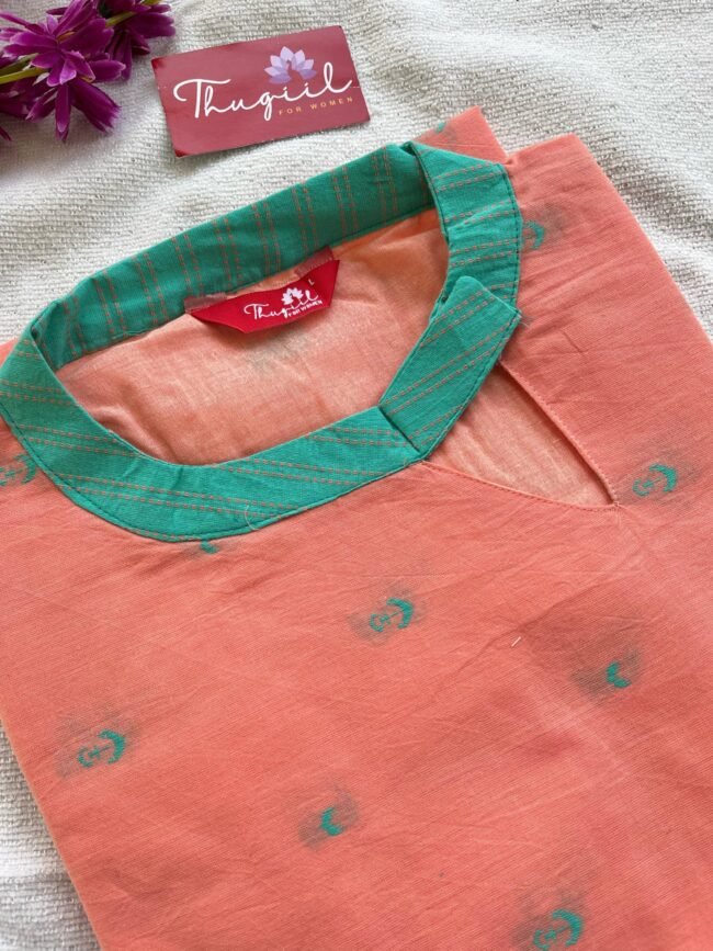 TCD010 Handloom cotton kurta set - Image 2
