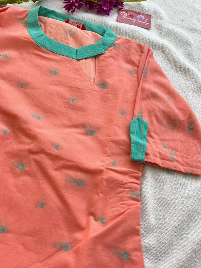 TCD010 Handloom cotton kurta set - Image 4