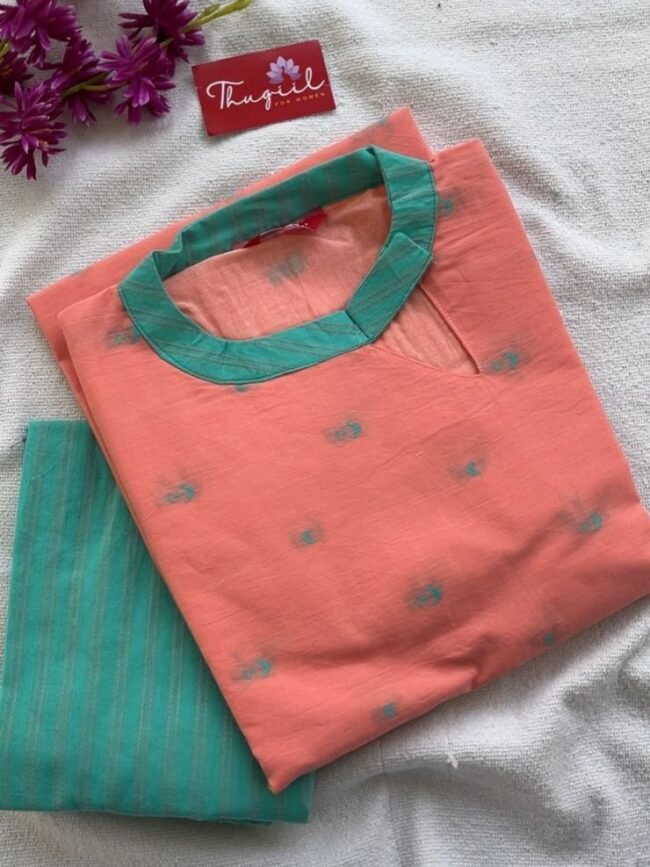TCD010 Handloom cotton kurta set