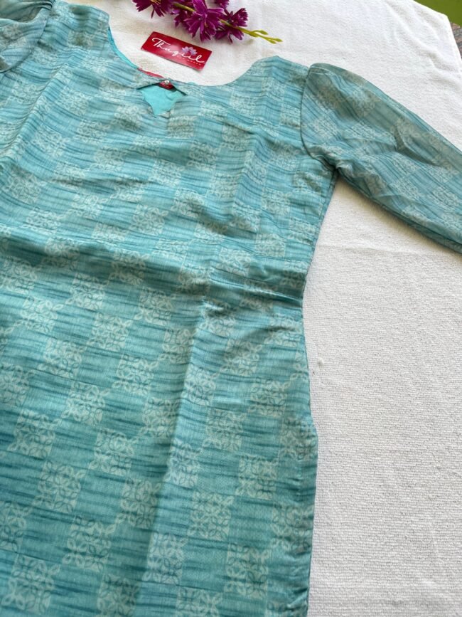 TKS044 Soft chanderi kurta set - Image 3