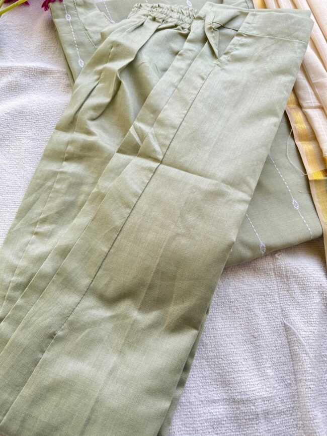 TKS050 Elaichi Green Kurta Set - Image 6