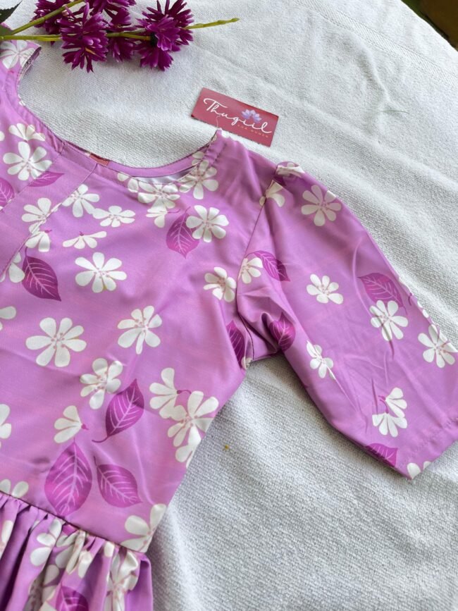 TD011 Lavender Pink Kurta Set - Image 2