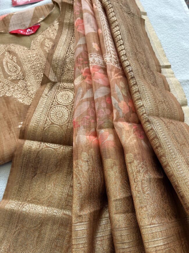 TKS053 Gold Ethnic Kurta Set - Image 3