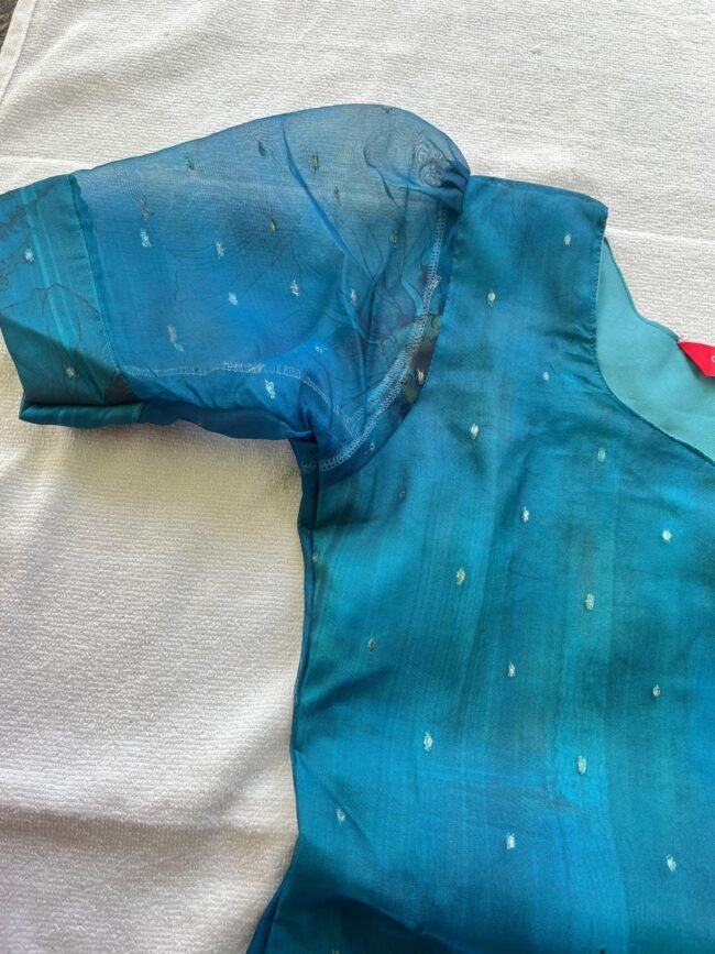 TKS059 Peacock Organza Kurta Set - Image 3