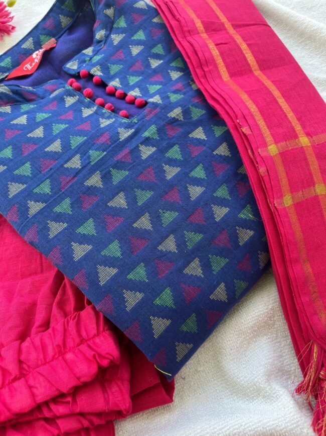 TKS061 Royal blue kurta set