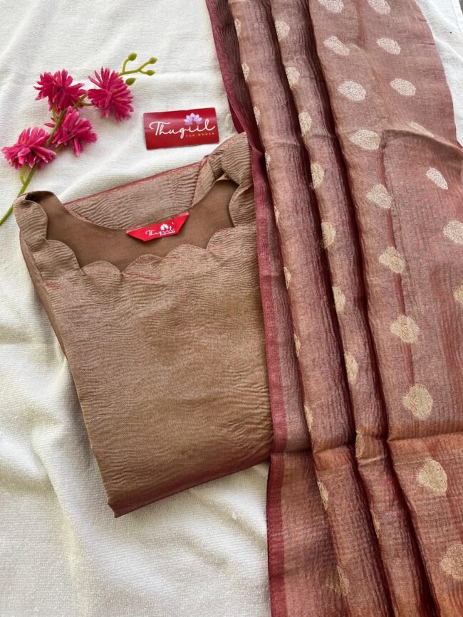 TKS063 Crush silk kurta set