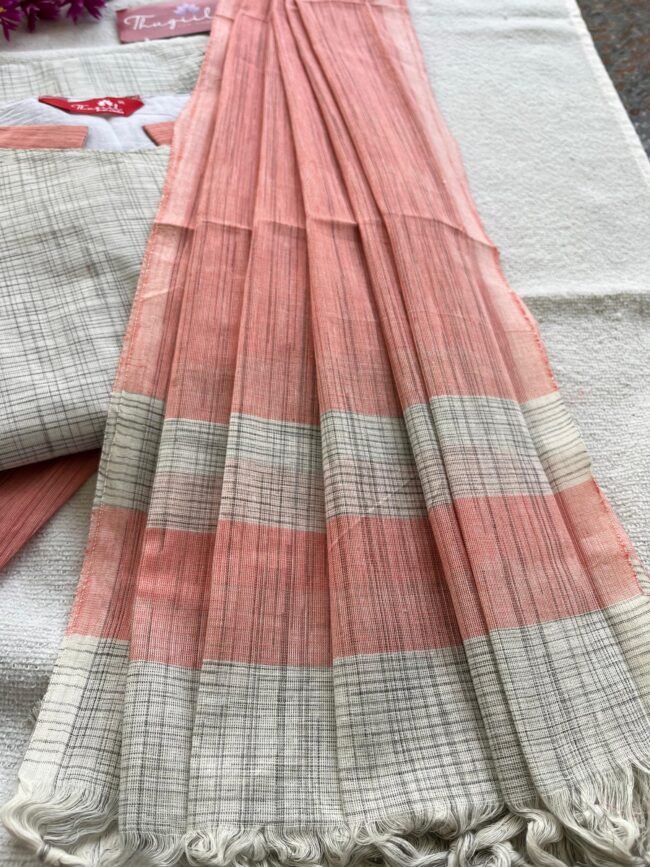 TKS066 Light Grey cotton kurta set - Image 2