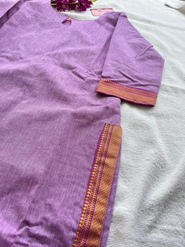 TKS067 Vadamalli Chettinad Cotton Kurta Set - Image 5