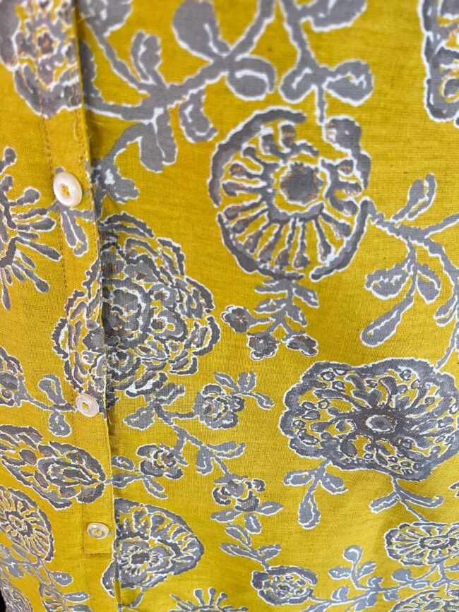 TCD014 Mustard Yellow Cotton Co Ord - Image 4
