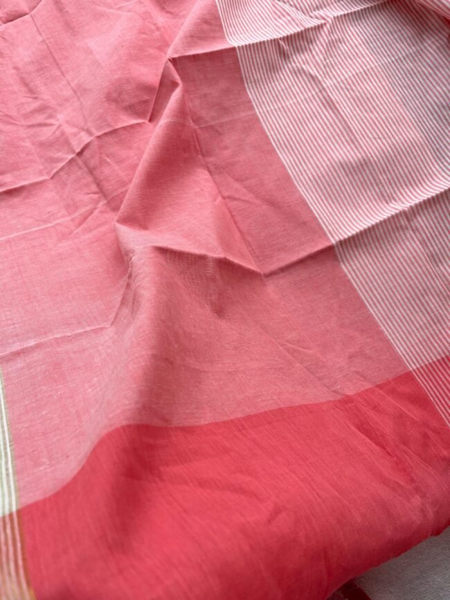 TKS077 Peach Cotton Kurta Set - Image 3