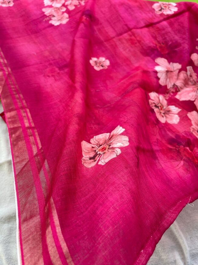 TKS078 Pink Linen Kurta Set (PRE ORDER) - Image 6