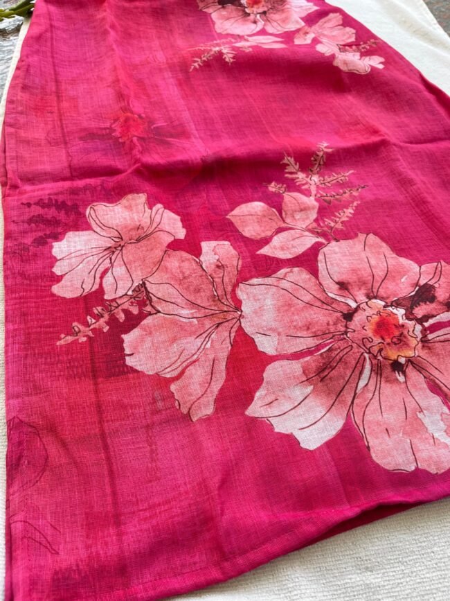 TKS078 Pink Linen Kurta Set (PRE ORDER) - Image 3